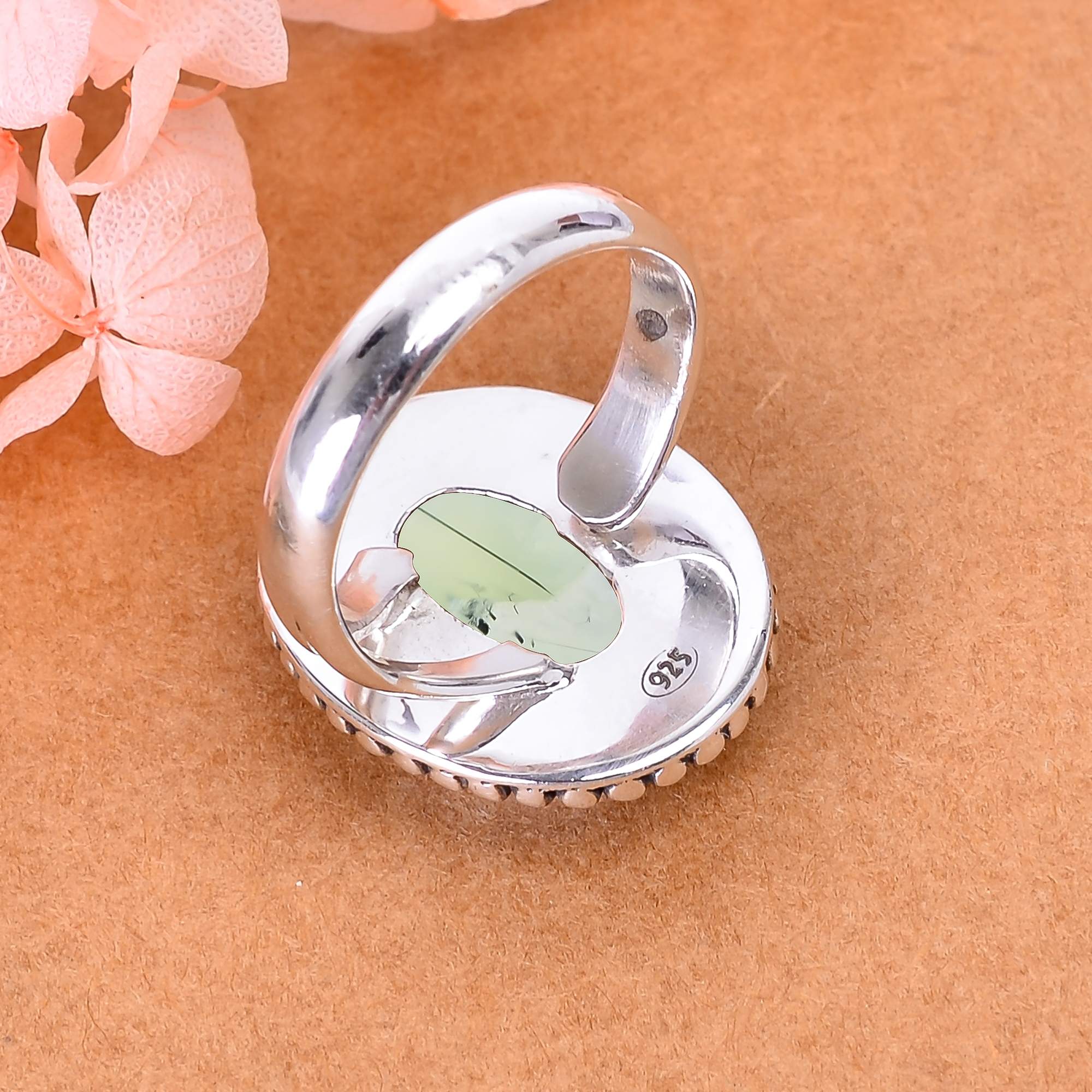 Prehnite - South Africa 925 Sterling Silver Ring