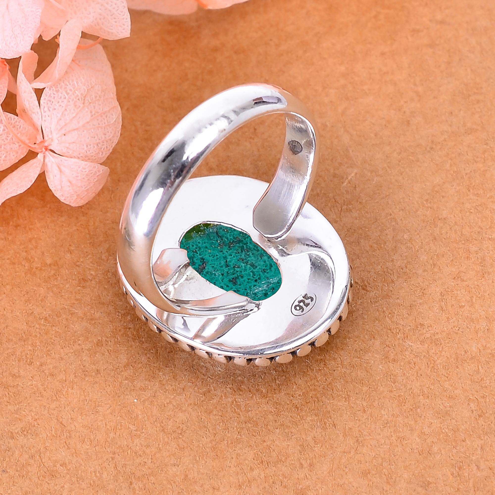 Malachite - Congo 925 Sterling Silver Ring