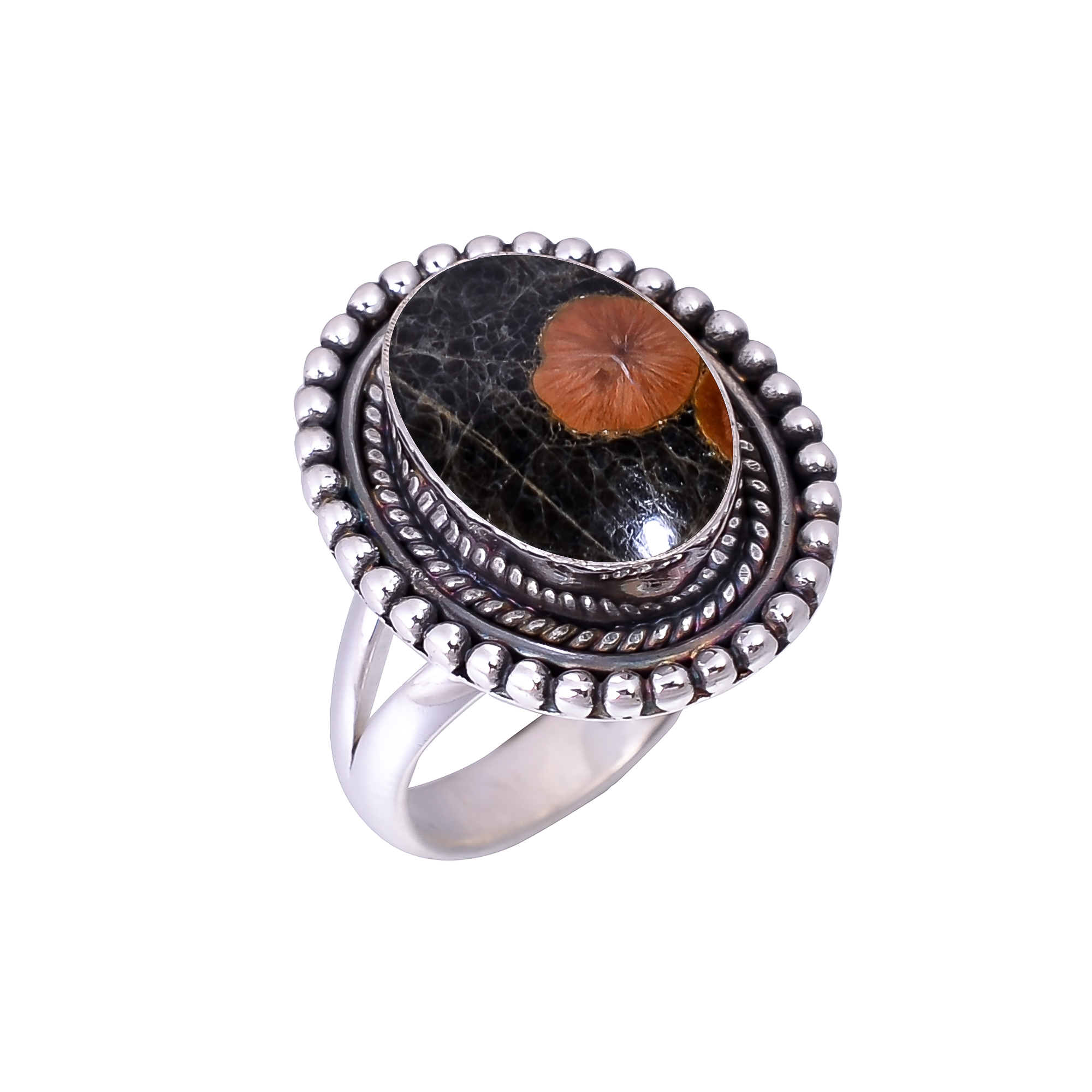 Peanut Obsidian - Sonora 925 Sterling Silver Ring