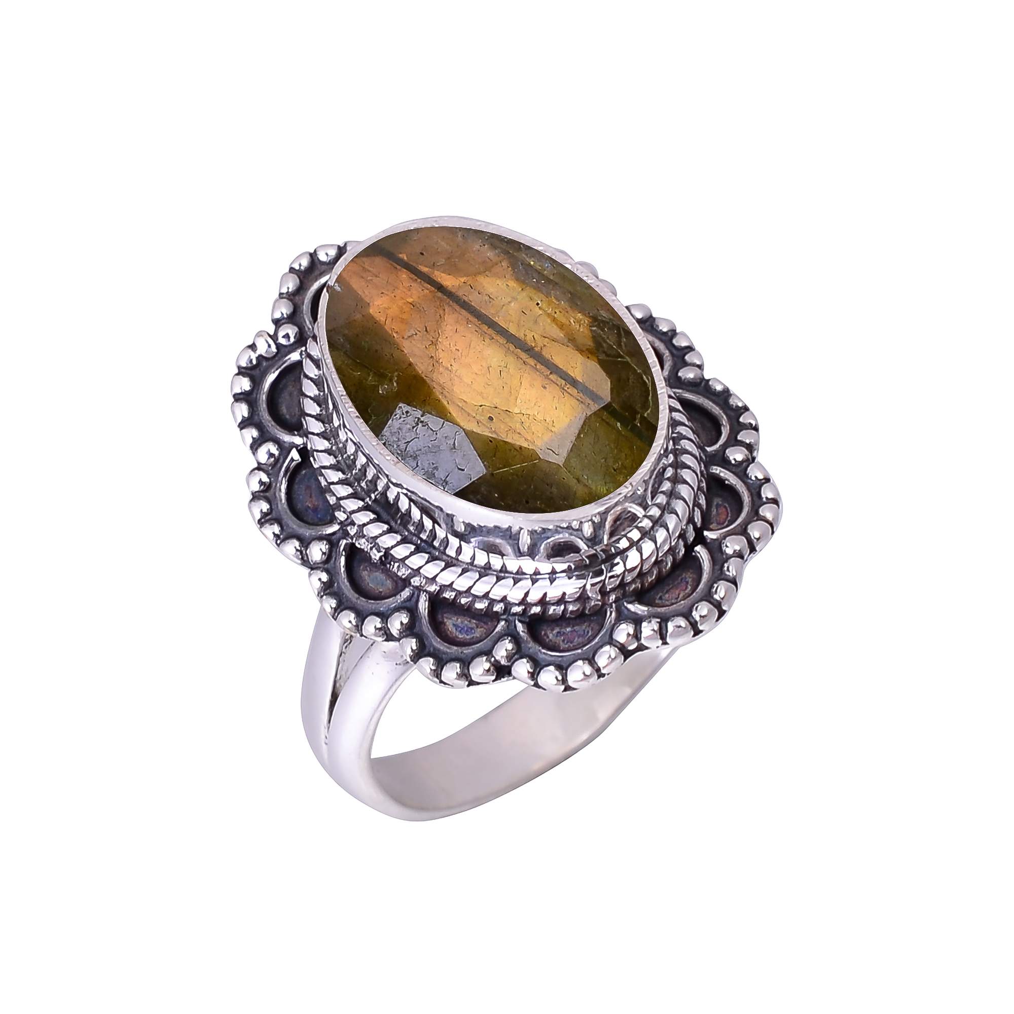 Labradorite - Madagascar 925 Sterling Silver Ring