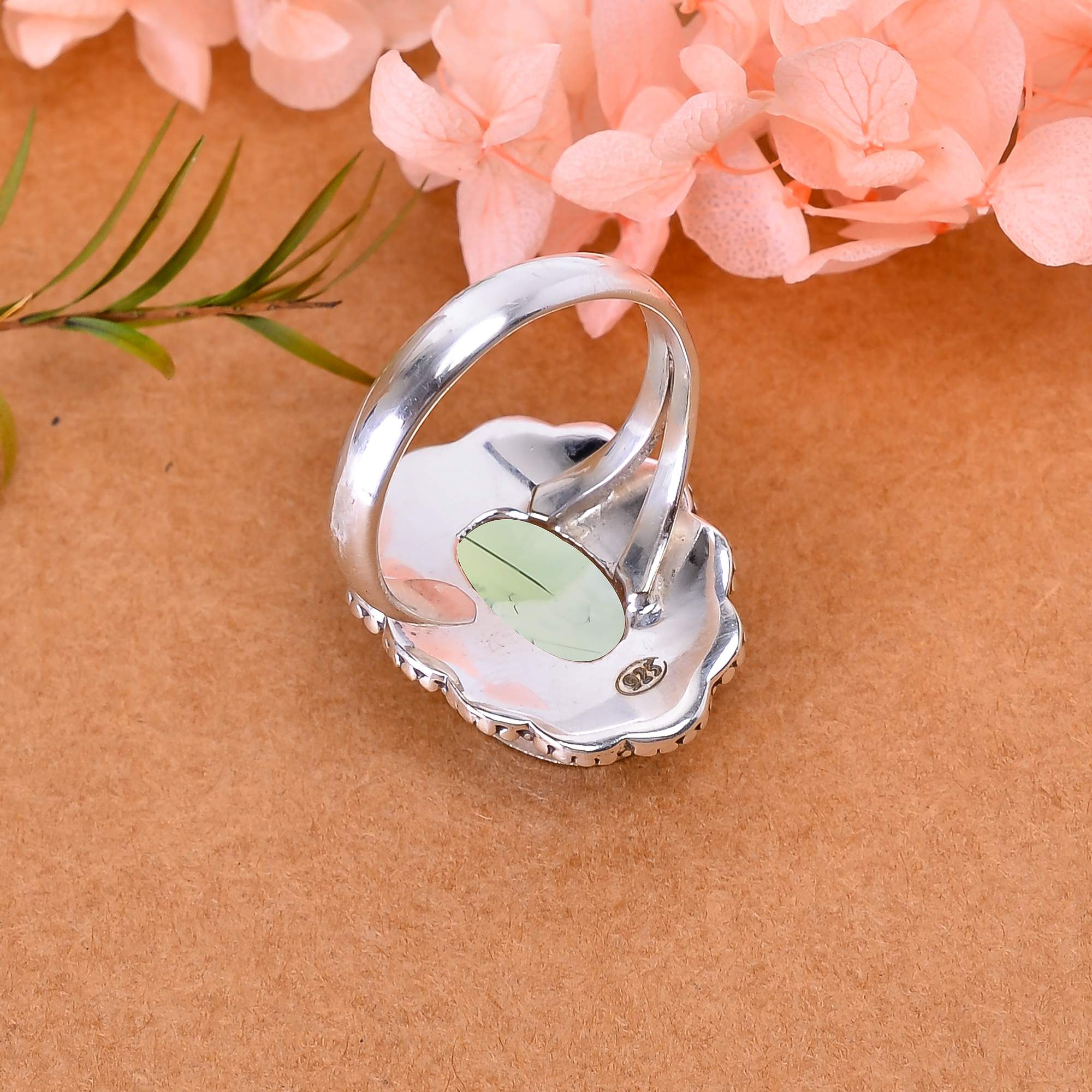 Prehnite - South Africa 925 Sterling Silver Ring