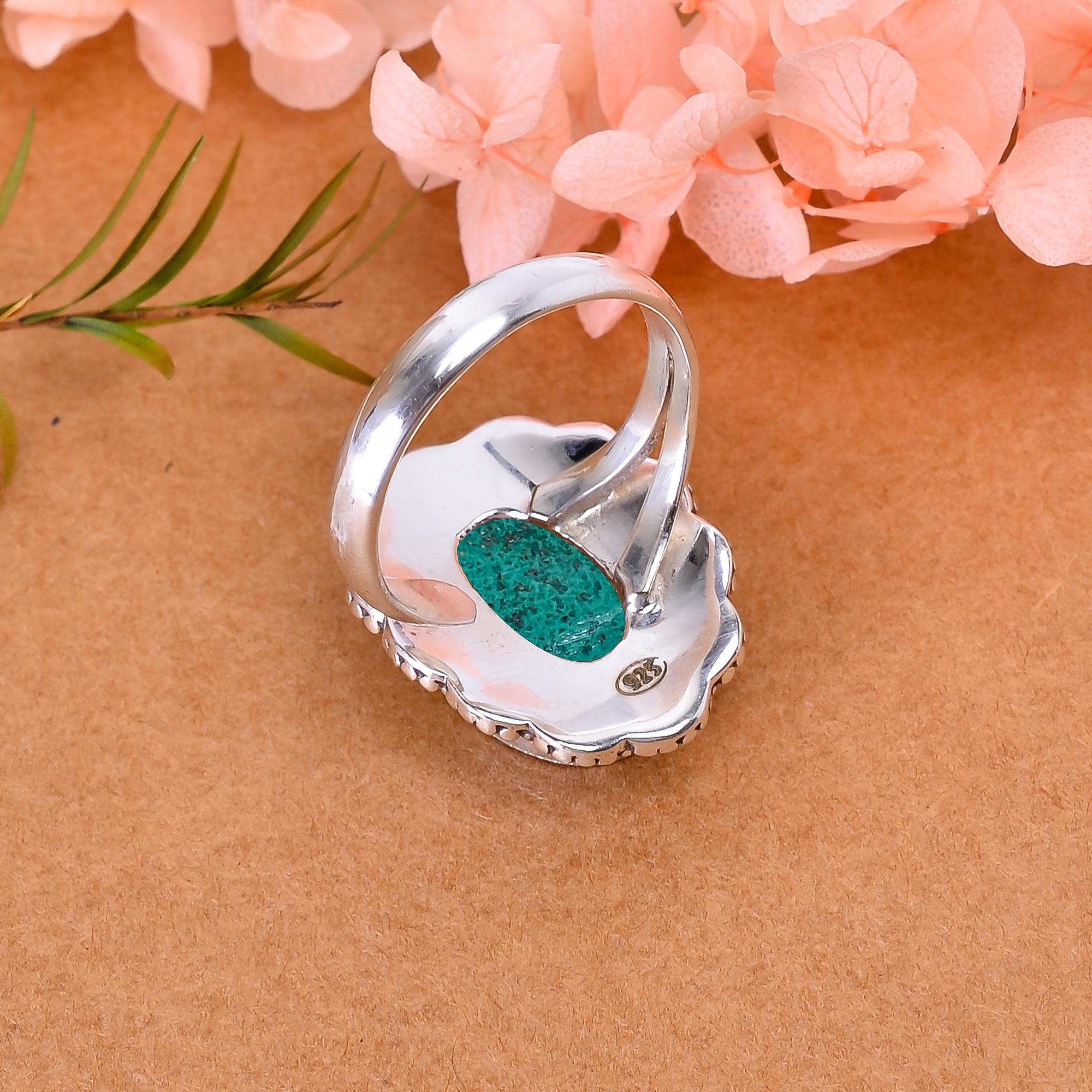Malachite - Congo 925 Sterling Silver Ring
