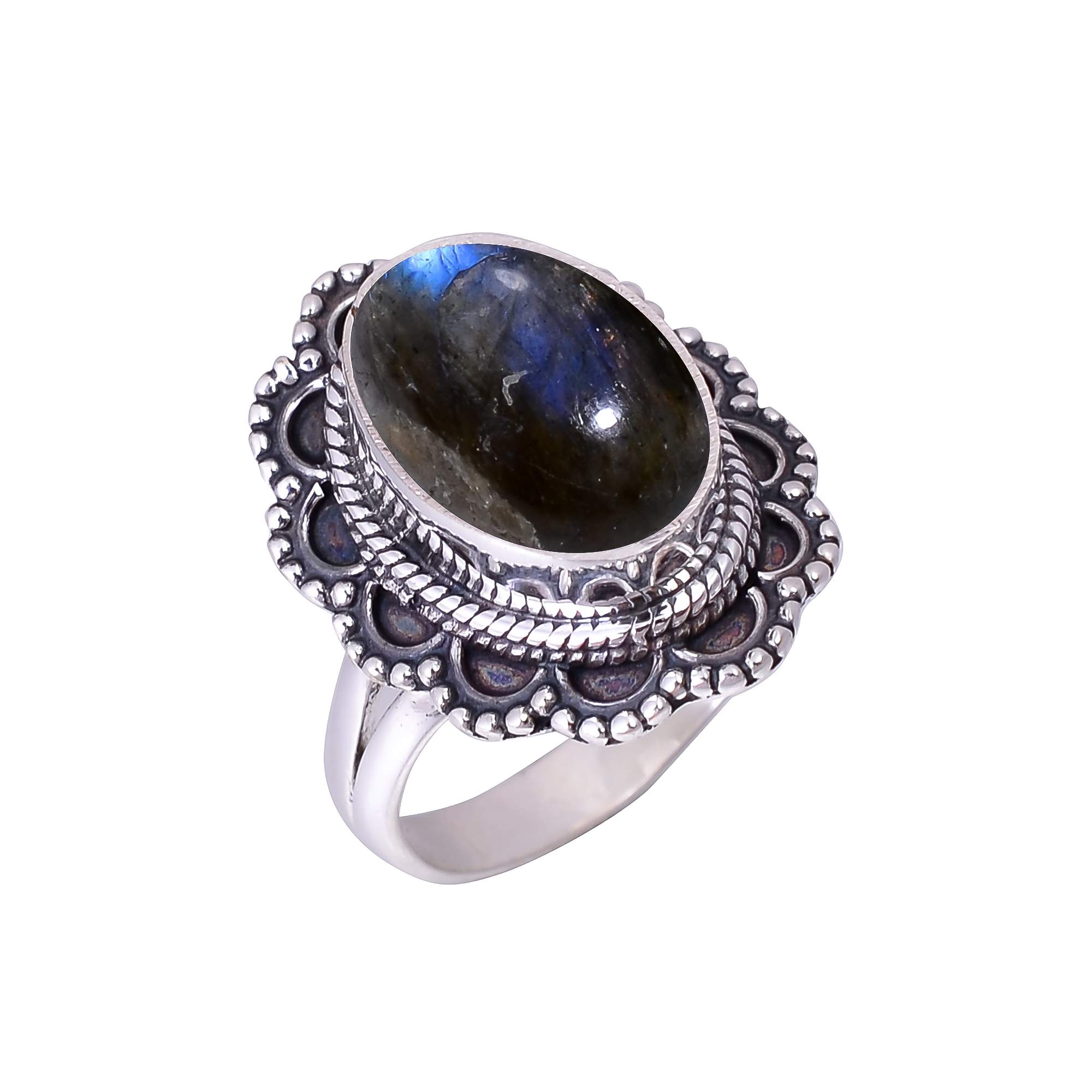 Labradorite - Madagascar 925 Sterling Silver Ring