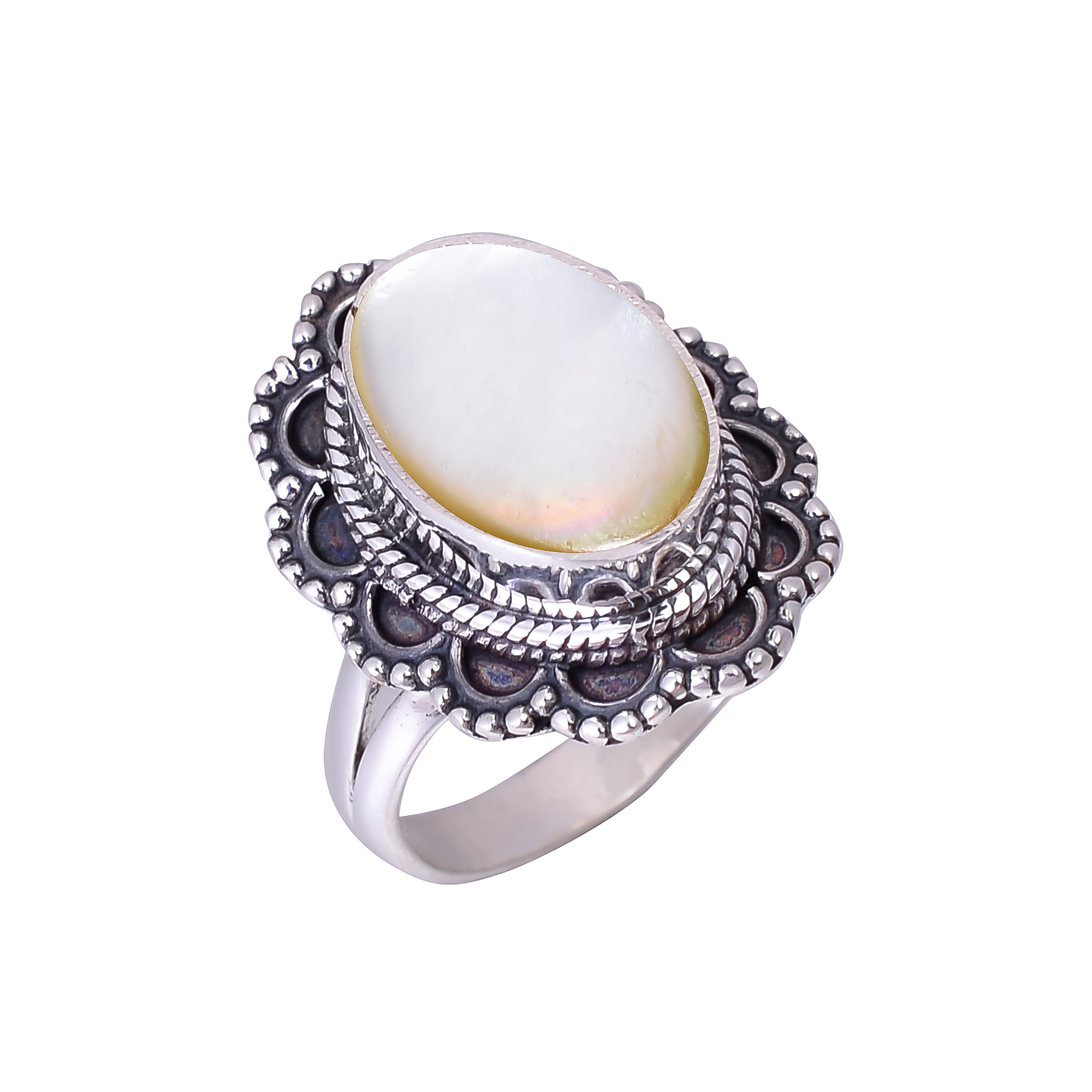Mother Of Pearl - Australia 925 Sterling Silver Ring
