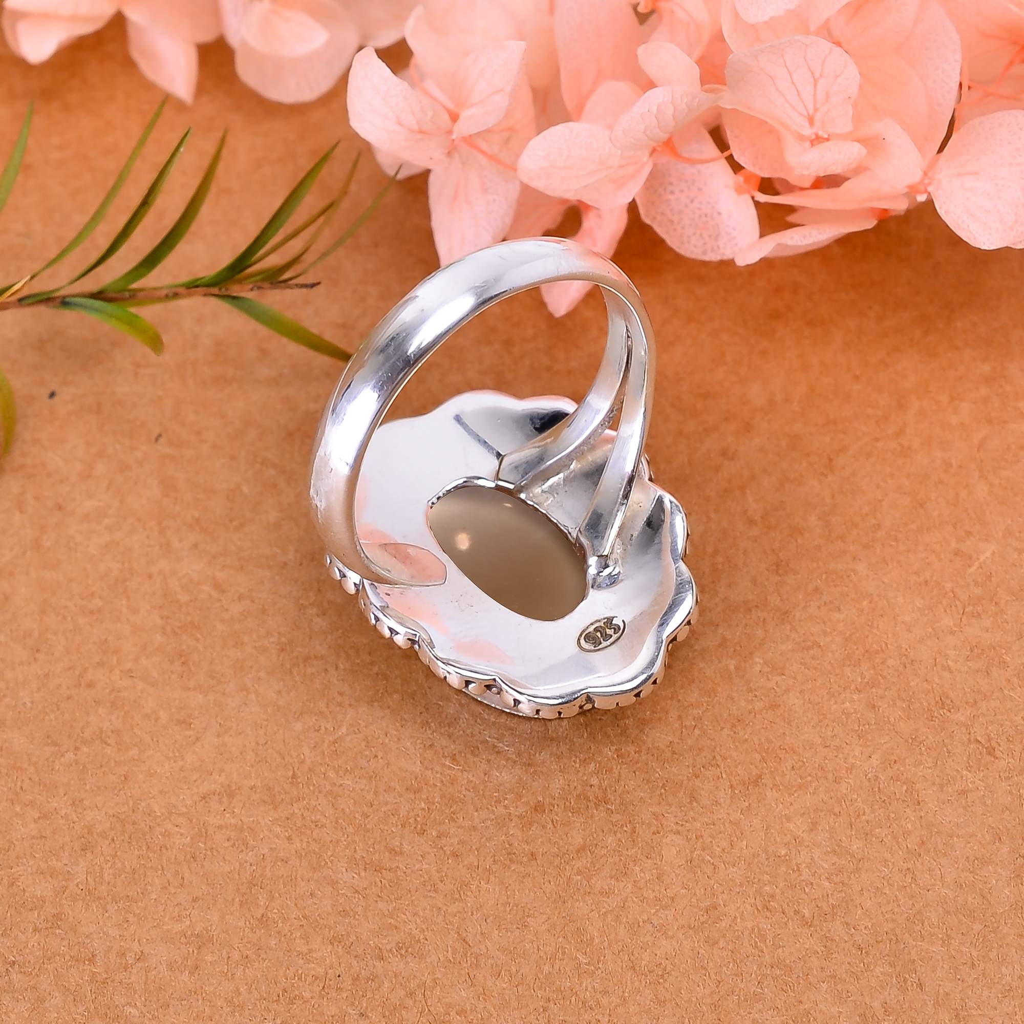 Smoky Quartz - Brazil 925 Sterling Silver Ring