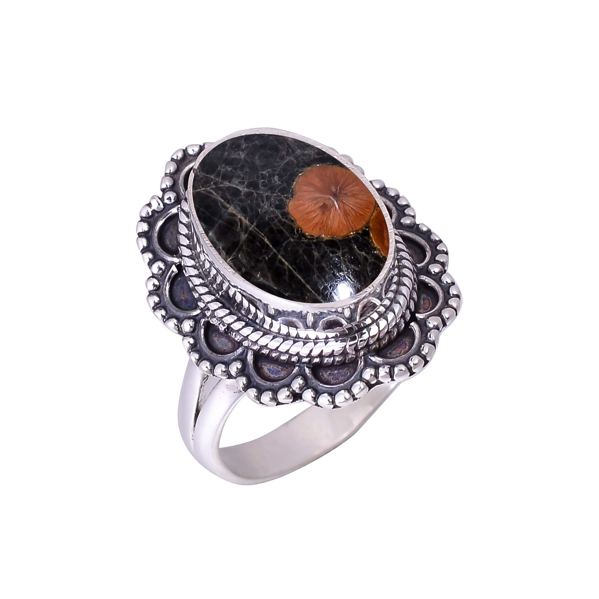 Peanut Obsidian - Sonora 925 Sterling Silver Ring